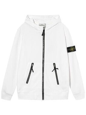 Stone Island White and Black Men's Shirt